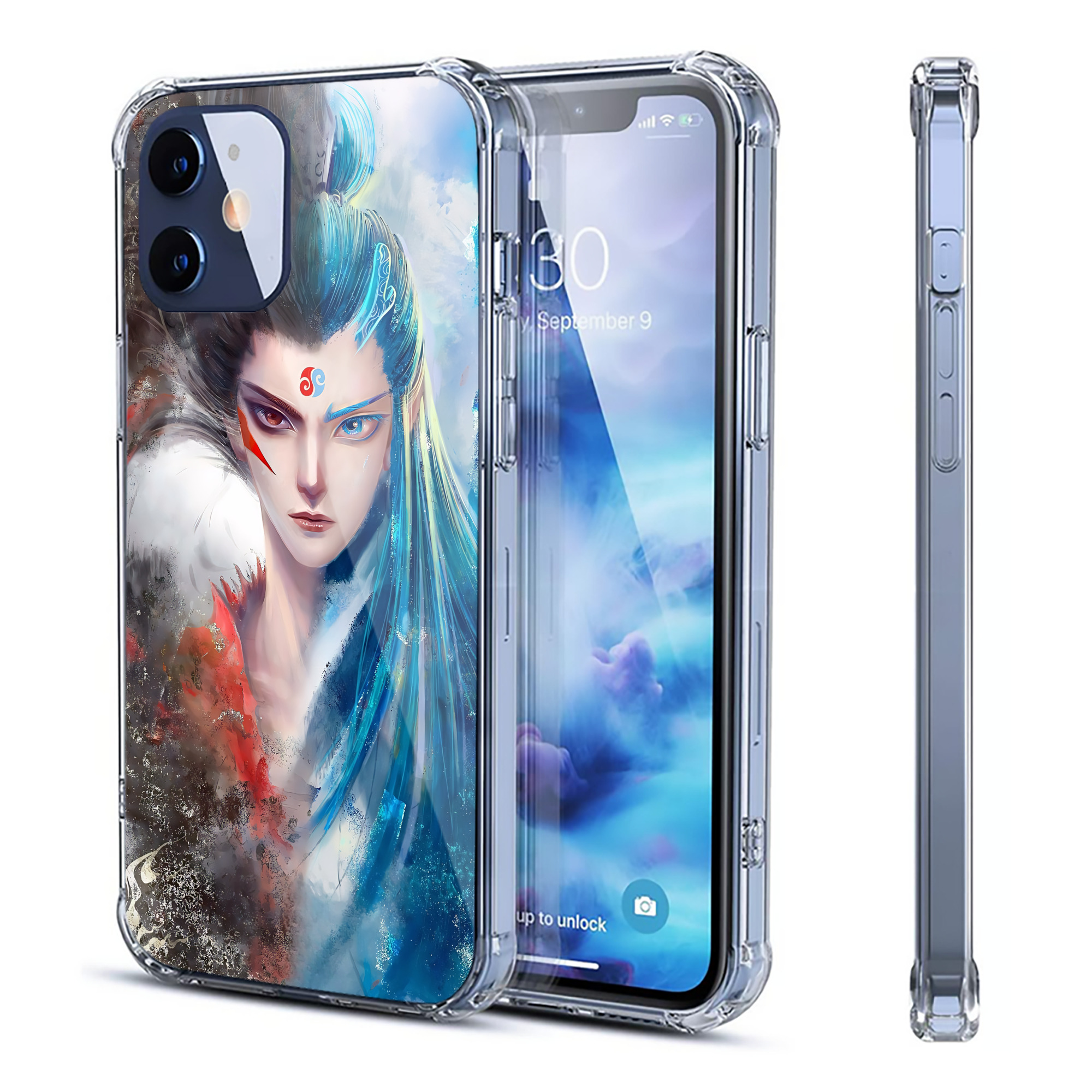 （画像用） Ne Zha 2 ナタ 魔童の大暴れ 【iPhone 12シリーズ対応】透明スマホケース（クリアソフトケース）